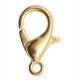 DQ Metal (brass) Lobster Clasp 10mm Gold